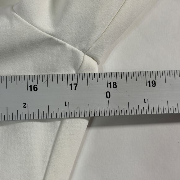 Cinq à Sept L McKenna Twist Front Long Sleeve Blouse in Ivory Career *flaw - Picture 8 of 11